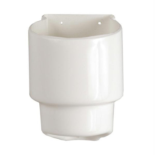 Beckson 8" Smooth Center Pry-Out Deck Plate - White