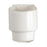 Beckson 8" Smooth Center Pry-Out Deck Plate - White
