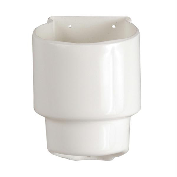 Beckson 8" Smooth Center Pry-Out Deck Plate - White