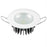 Lumitec Mirage Flush Mount Interior Down Light - Dimmable White & Red - Glass Fixture No Bezel - 2.5"Diameter