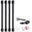 Nite Ize Gear Tie 3" - Black 4 Pack