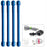 Nite Ize Gear Tie 3" - Blue 4 Pack