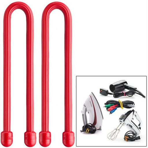 Nite Ize Gear Tie 6" - Red 2 Pack