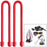 Nite Ize Gear Tie 6" - Red 2 Pack