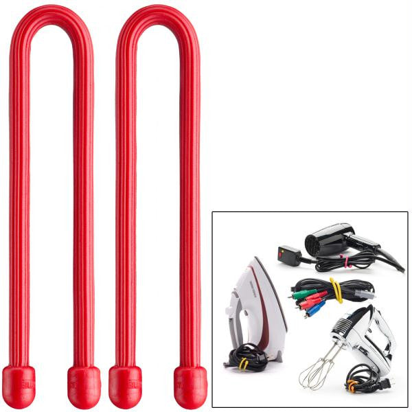Nite Ize Gear Tie 6" - Red 2 Pack