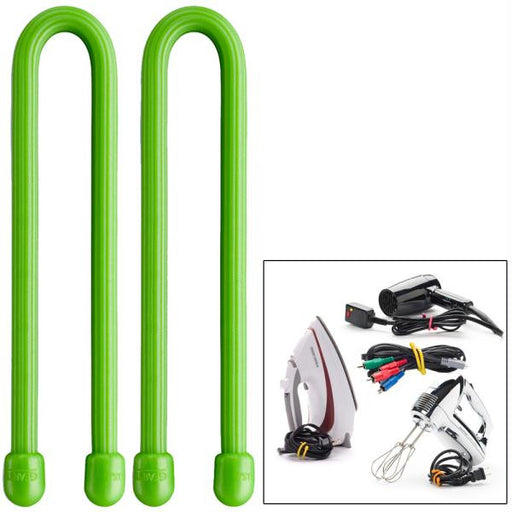 Nite Ize Gear Tie 6" - Lime Green 2 Pack