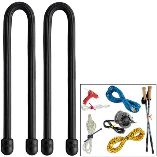 Nite Ize Gear Tie 12" - Black 2 Pack