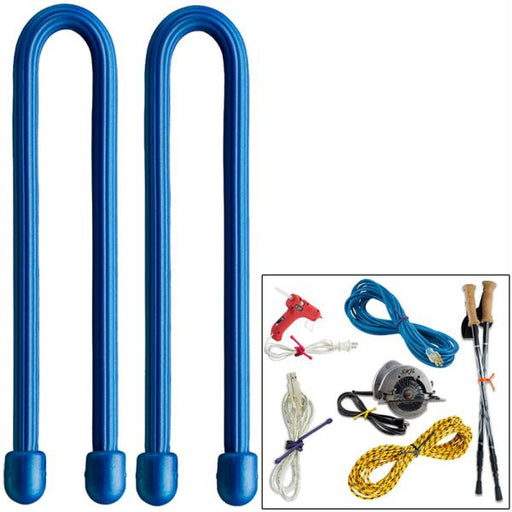 Nite Ize Gear Tie 12" - Blue 2 Pack