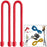 Nite Ize Gear Tie 12" - Red 2 Pack