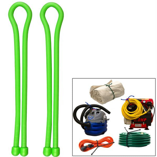 Nite Ize Gear Tie 32" - Lime Green 2 Pack