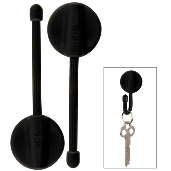 Nite Ize GearTie 2" Mountable Hanging Twist Tie - Black 2-Pack