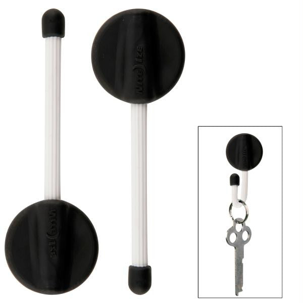 Nite Ize GearTie 2" Mountable Hanging Twist Tie - Black-White 2-Pack