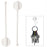 Nite Ize GearTie 4" Mountable Hanging Twist Tie - White 2-Pack