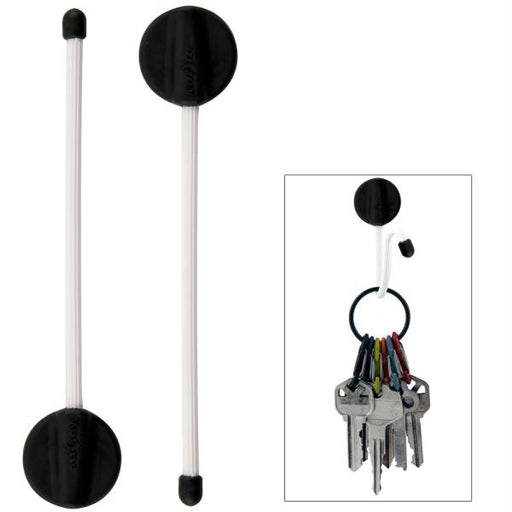 Nite Ize GearTie 4" Mountable Hanging Twist Tie - Black-White 2-Pack