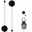 Nite Ize GearTie 4" Mountable Hanging Twist Tie - Black-White 2-Pack