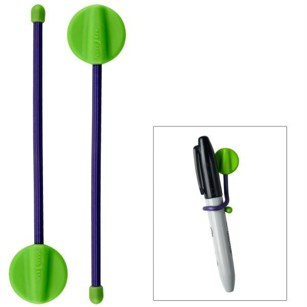 Nite Ize GearTie 4" Mountable Hanging Twist Tie - Lime-Purple 2-Pack