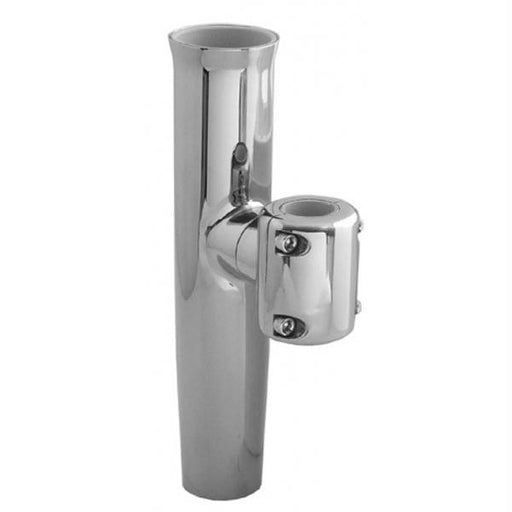 TACO  Stainless Steel Clamp-On Adjustable Rod Holder - Fits 7-8" & 1" O.D. Tubing