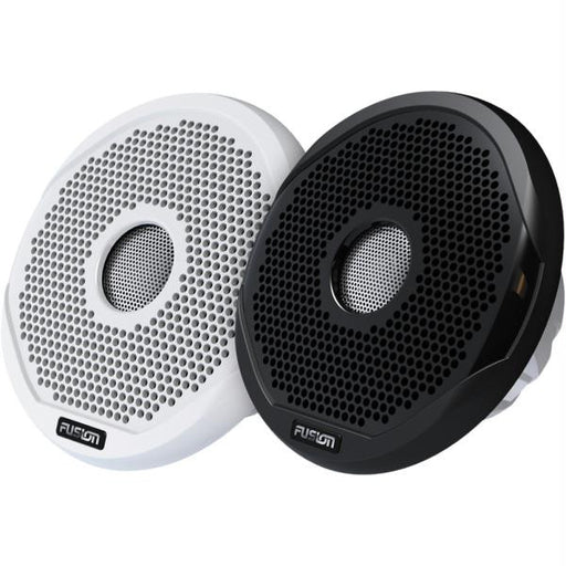 FUSION 6" Round 2-Way IPX65 Marine Speaker - 200W - (Pair) White w-Interchangeable Black & White Grills
