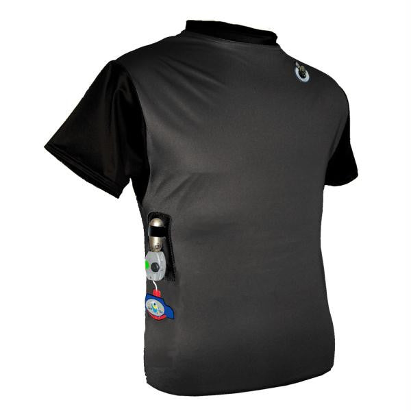Float Tech Sea-Tee Inflatable Rash Guard - Black - Size XXXL
