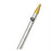 TACO 8' Center Rigger Pole - Silver w-Gold Rings & Tips - 1-⅛" Butt End Diameter