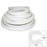 TACO Flexible Vinyl Trim - ¼" Opening x ½"W x 25'L - White