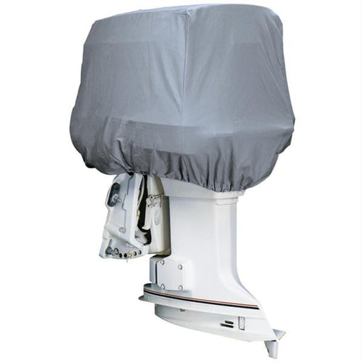 Attwood Road Ready Cotton Heavy-Duty Canvas Cover f-Outboard Motor Hood up to 25HP