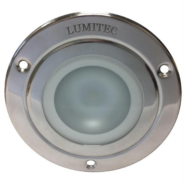 Lumitec Shadow Surface Mount Utility Light - White High Output Light, Polished Stainless Steel Bezel