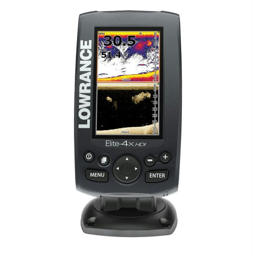 Lowrance Elite-4x HDI Fishfinder - 50-200-455-800 w-Transom Mount Transducer