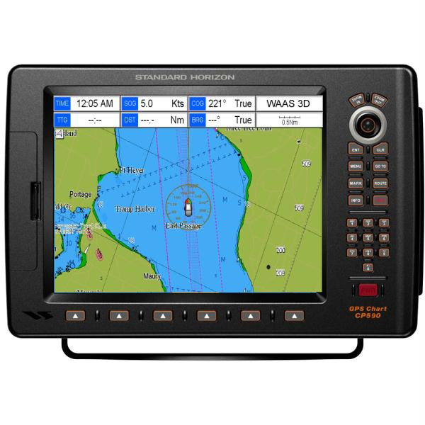 Standard Horizon CP590NC 12" Chartplotter - Base Map - No Charts Loaded