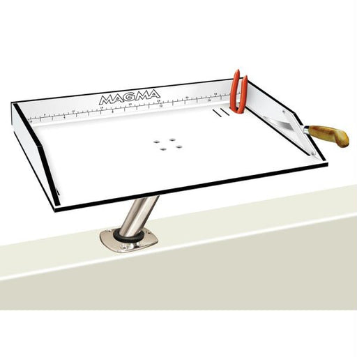Magma Gait-Filet Mate Table w-LeveLock Mount - 20" - White-Black