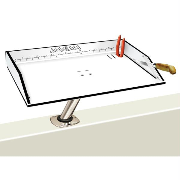 Magma Gait-Filet Mate Table w-LeveLock Mount - 20" - White-Black