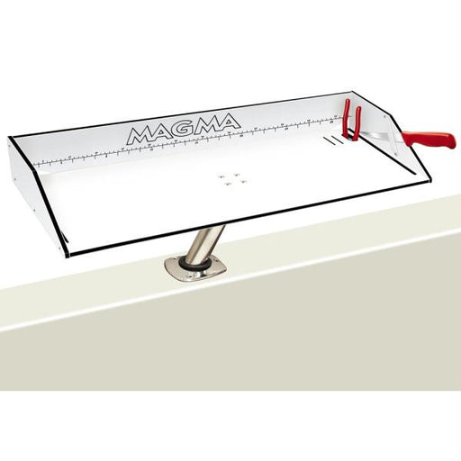 Magma Bait-Filet Mate Table w-LeveLock Mount - 31" - White-Black