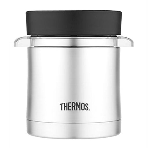 Thermos Vacuum Insulated Food Jar w-Microwavable Container - 12 oz. - Stainless Steel