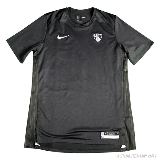 Caris LeVert Brooklyn Nets Game Used #22 City Edition Black Short Sleeve Shooting Shirt (L)