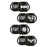 DC Heroes Laser Etched Mug Deluxe Black LE 4-Pack Set       