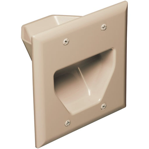 IVORY 2 GANG RECESSED