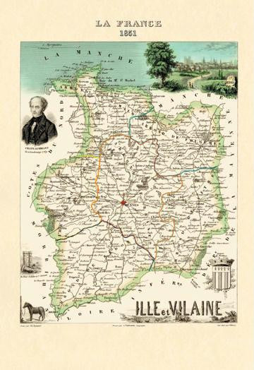 Ille-et-Vilaine 20x30 poster