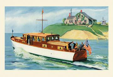 Mathews 46' Enclosed Bridge Deck Cruiser 20x30 poster