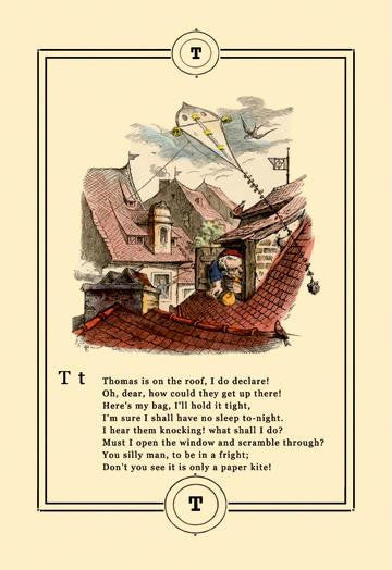 Little Lily's Alphabet: Thomas is on the Roof 20x30 poster