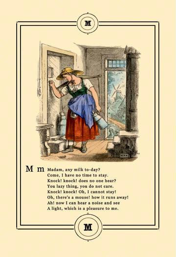 Little Lily's Alphabet: Madam, Any Milk Today? 20x30 poster