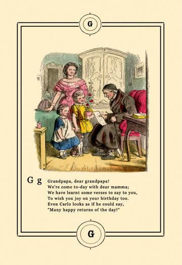 Little Lily's Alphabet: Grandpapa 20x30 poster