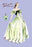 Pleated Lime Gown 20x30 poster