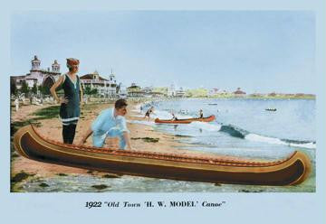 H.W. Model' Canoe 20x30 poster