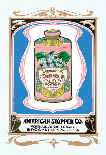 Woodworth's Trailing Arbutus Talcum Powder 20x30 poster