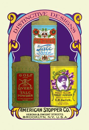 Golf Queen Talc Powder, Per-Oxide Talc, and Selick's Violet Talcum Powder 20x30 poster