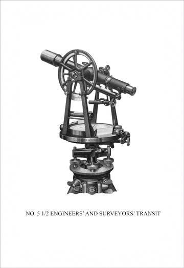 No. 5 1-2 Engineers' and Surveyors' Transit 20x30 poster