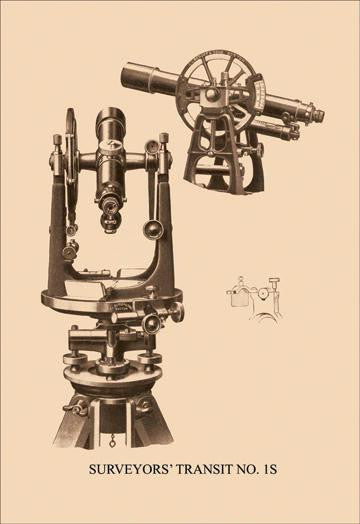 Surveyors' Transit No. 1S 20x30 poster