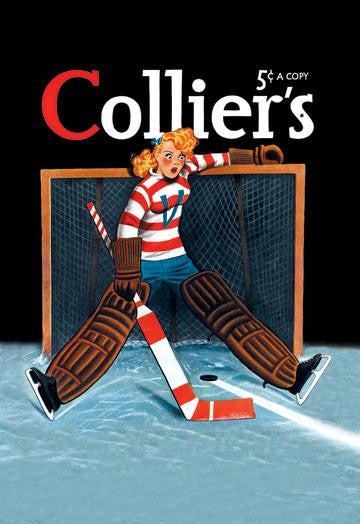 Young Girl Goalie 20x30 poster