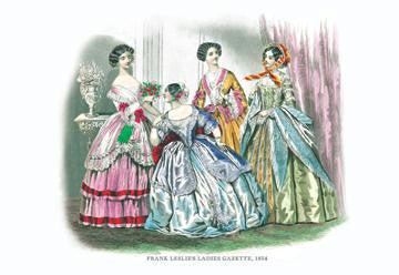 Frank Leslie's Ladies' Gazette, 1854 #4 20x30 poster