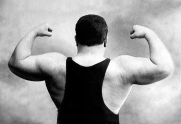 Russian Wrestler's Back and Shoulders 20x30 poster